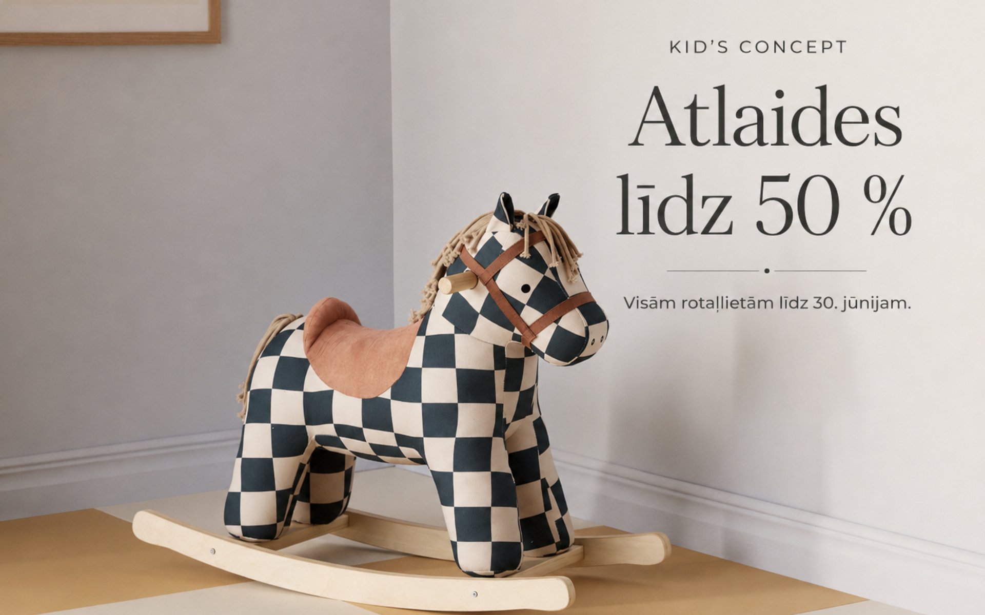 Kid's Concept rotaļlietām atlaide līdz pat 50%