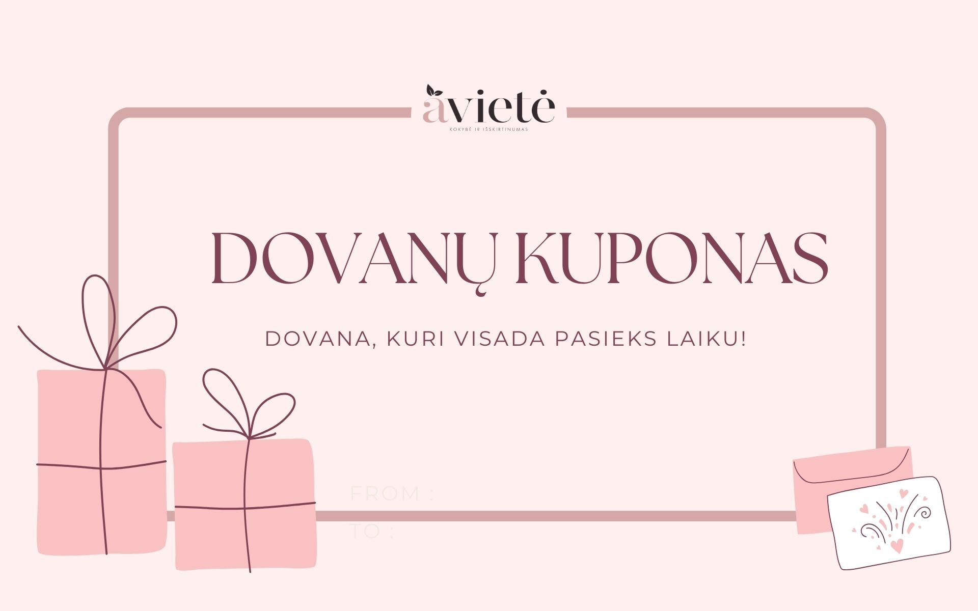 Avietės dovanų kuponai