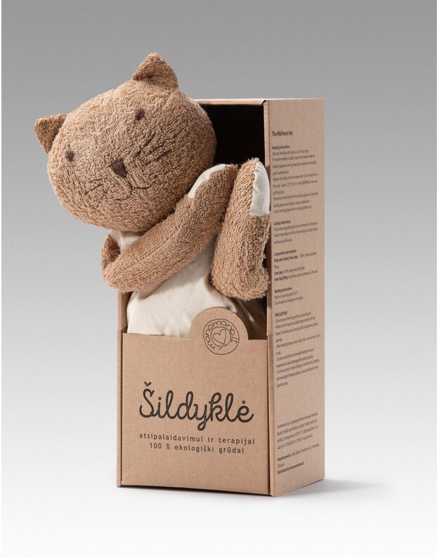 Manomano šildyklė - žaislas Katinėlis Čiobrelis, įvairių spalvų 4