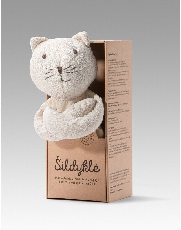 Manomano šildyklė - žaislas Katinėlis Čiobrelis, įvairių spalvų 5