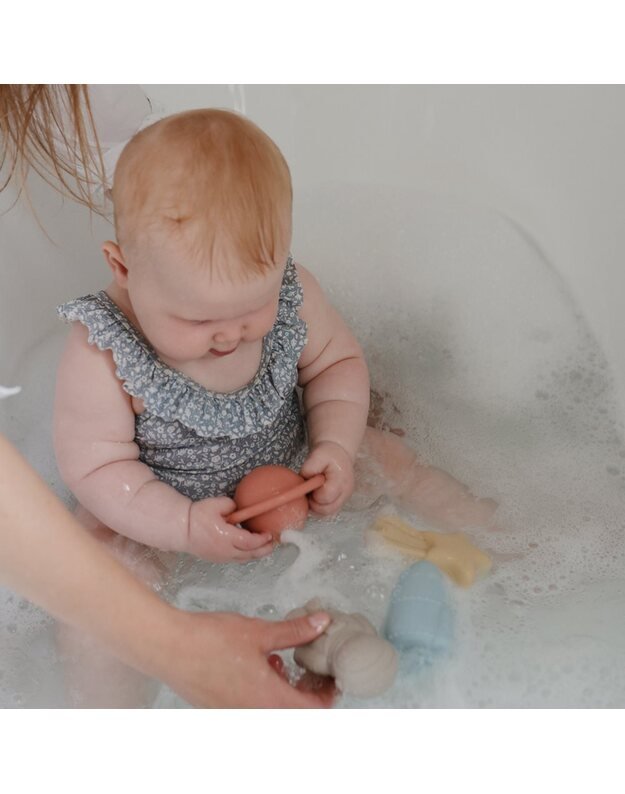 Mushie silicone bath toys Space, 4pk