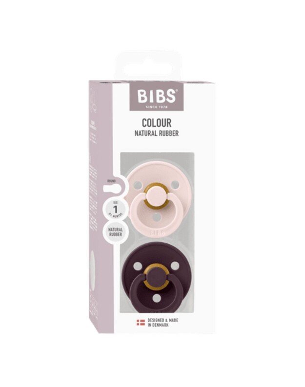 BIBS Colour čiulptukai Petal / Plum 0-6mėn, 2 vnt 4