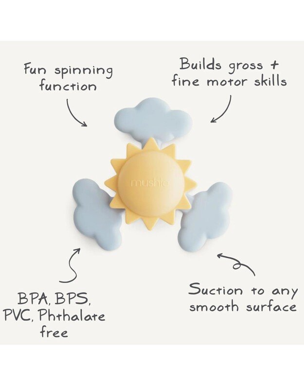 Mushie ​​suction spinner toy Sunshine 5