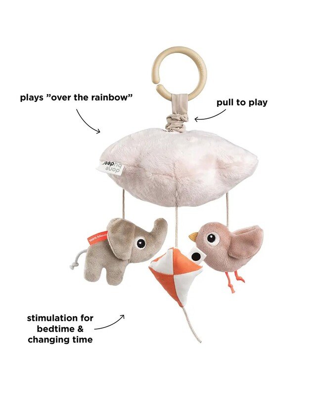 Done by Deer muzikinė karuselė Playground, rausva 1