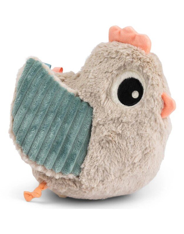 Done by Deer minkštas slėpynių veiklos žaislas Clucky, smėlio spalvos 2