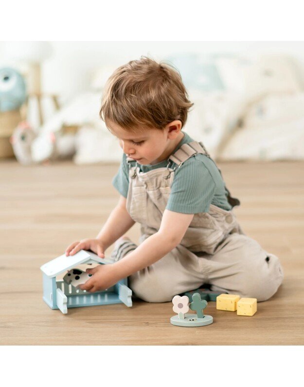 Done by Deer medinis žaislų rinkinys Tiny Farm Dotti 4