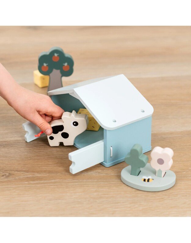 Done by Deer medinis žaislų rinkinys Tiny Farm Dotti 3