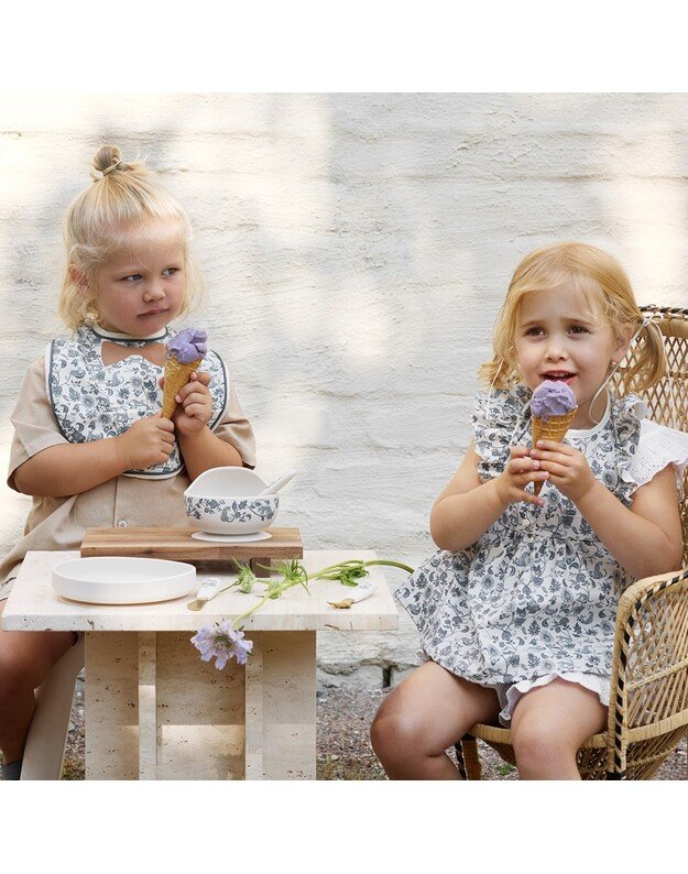 Elodie Details silikoninės lėkštutės ir stalo įrankių rinkinys Garden Leo Toile 2