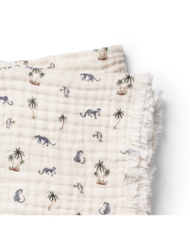 Elodie Details minkštas medvilninis užklotas Garden Leo's Resort 1