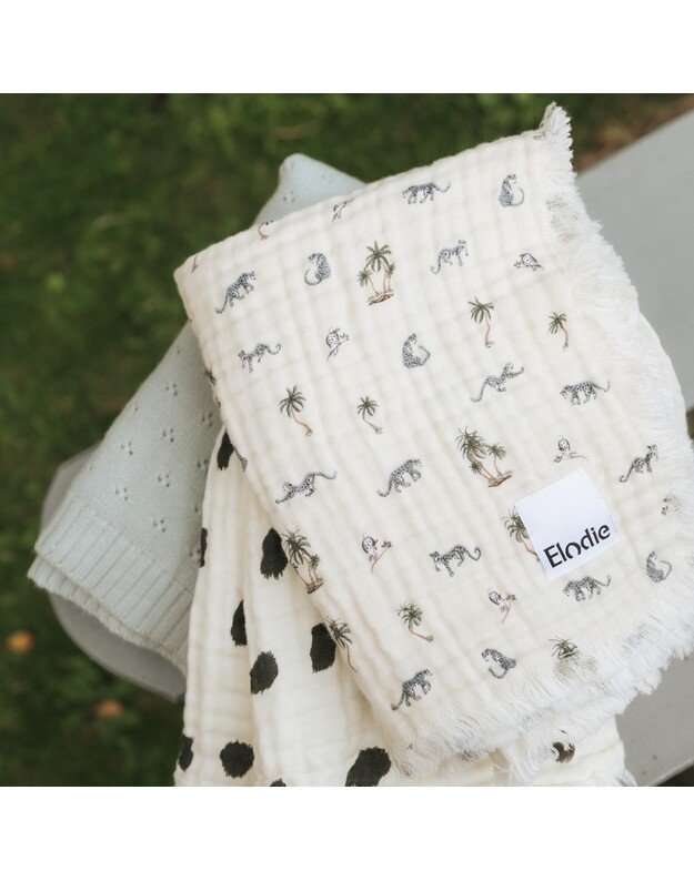 Elodie Details minkštas medvilninis užklotas Garden Leo's Resort 4