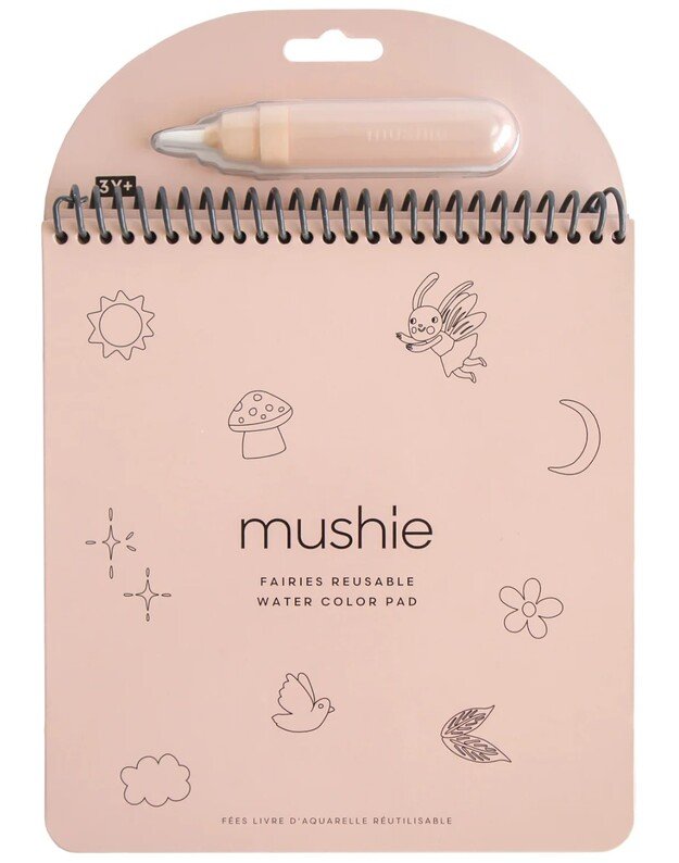 Mushie daugkartinė vandens spalvinimo knygelė Fairies