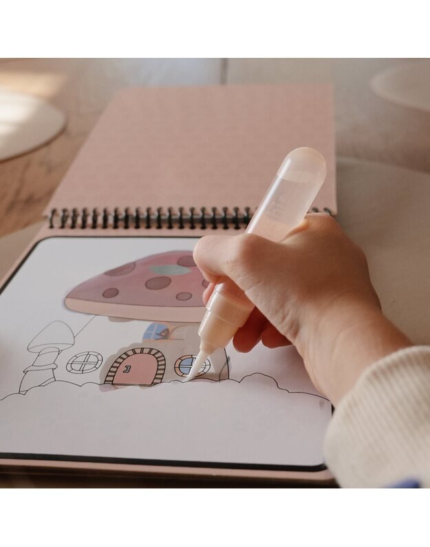 Mushie daugkartinė vandens spalvinimo knygelė Fairies 5