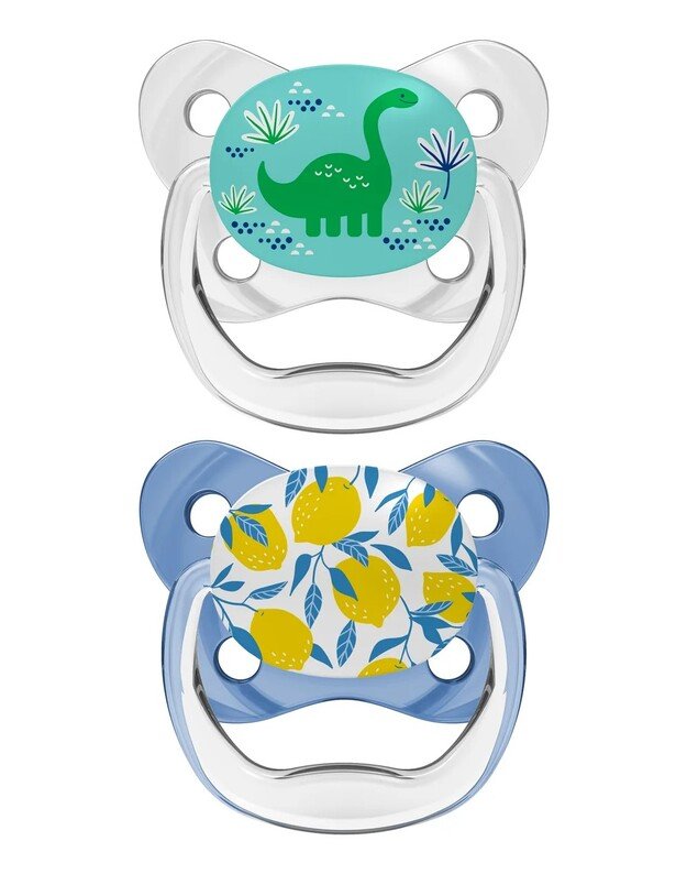 Dr Brown's čiulptukai PreVent Butterfly 6-18 mėn., 2 vnt, mėlyni