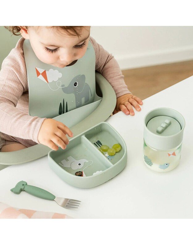 Done by Deer mokymosi gertuvė 360° Playground, 260ml, žalia