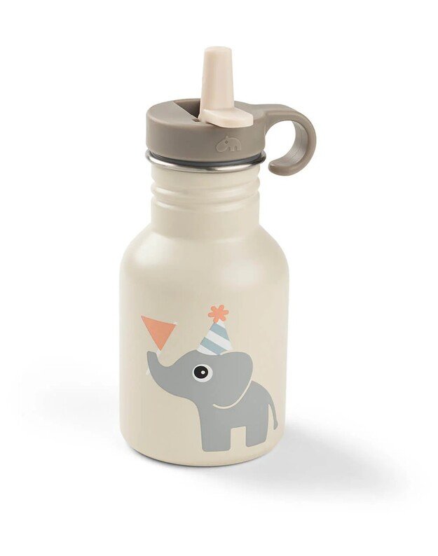 Done by Deer nerūdijančio plieno gertuvė su šiaudeliu Celebration, smėlio spalvos