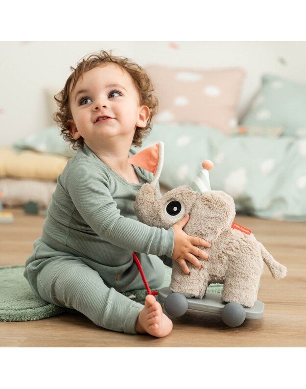 Done by Deer 2in1 tempiamas lavinamasis žaislas Elphee, smėlio spalvos