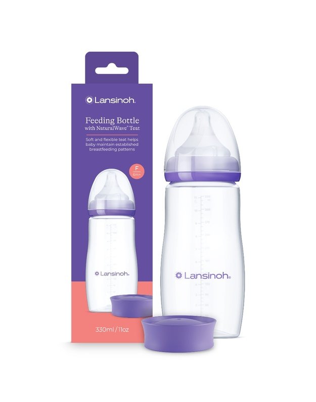 Lansinoh maitinimo buteliukas su žinduku, 330 ml
