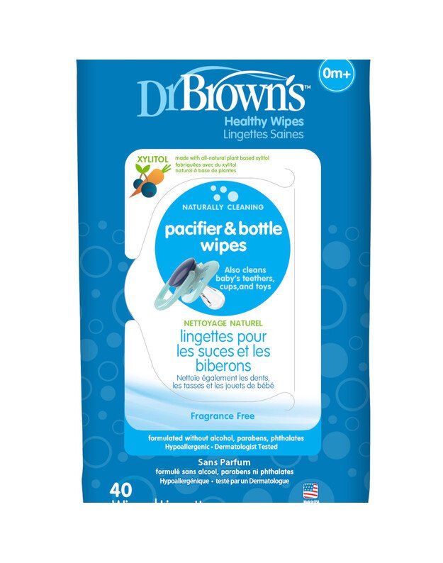 Dr Brown's wipes for baby bottles and pacifiers, 40 pk 3