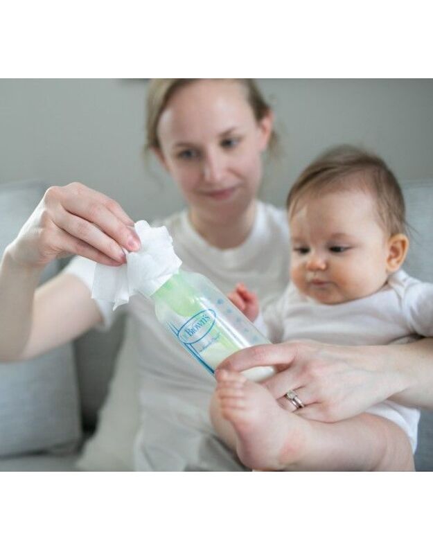 Dr Brown's wipes for baby bottles and pacifiers, 40 pk 1