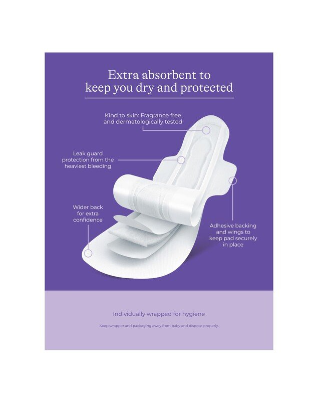 Lansinoh extra absorbent pads (L): 0-2 weeks postpartum Extra Absorbent, 10 pk 1