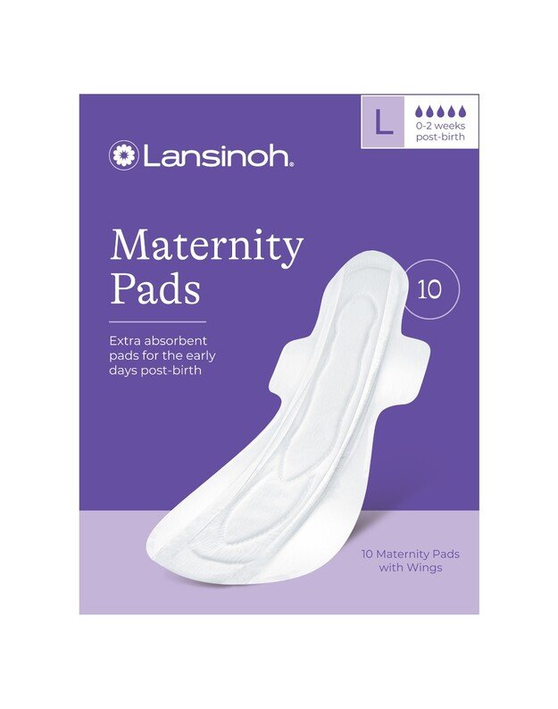 Lansinoh extra absorbent pads (L): 0-2 weeks postpartum Extra Absorbent, 10 pk