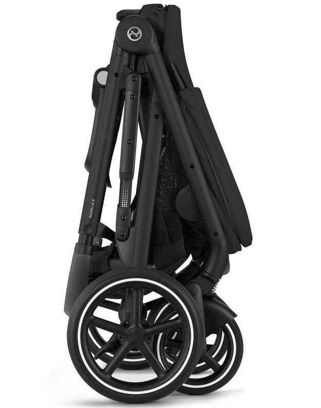 Vežimėlis Cybex Gazelle S BLK Moon Black, juodas