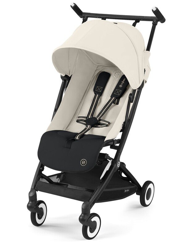 Cybex vežimėlis Libelle BLK Canvas White, baltas