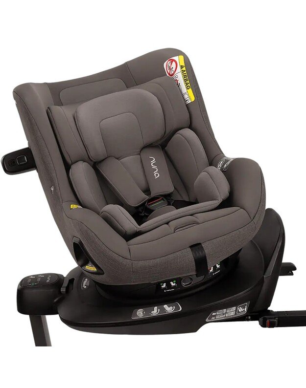 Nuna autokėdutė Pruu 40-105cm Thunder, pilka
