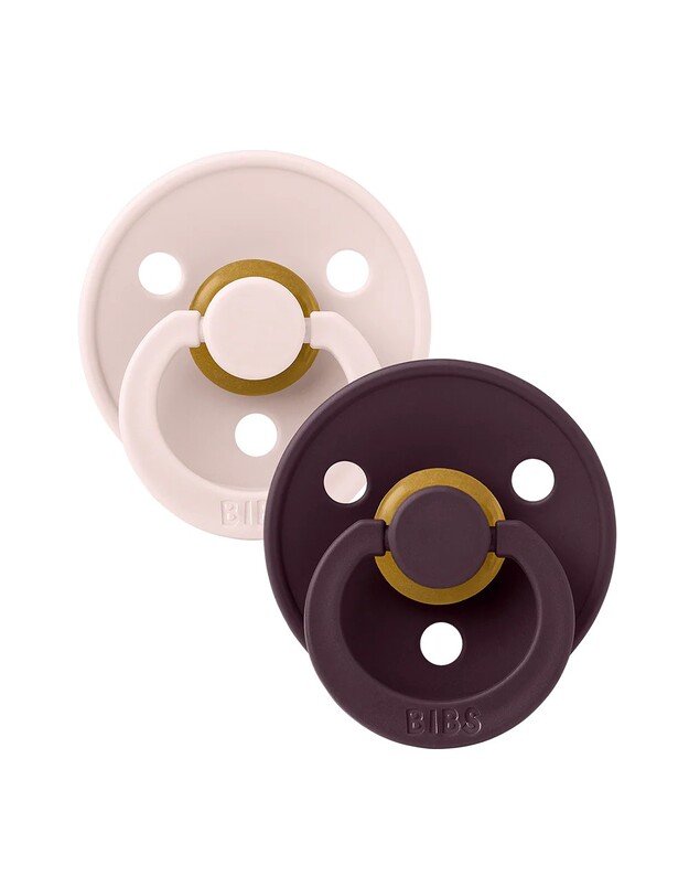 BIBS Colour čiulptukai Petal / Plum 6-18mėn, 2 vnt 1