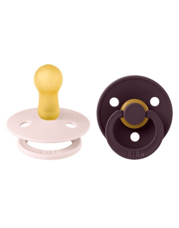 BIBS Colour čiulptukai Petal / Plum 6-18mėn, 2 vnt