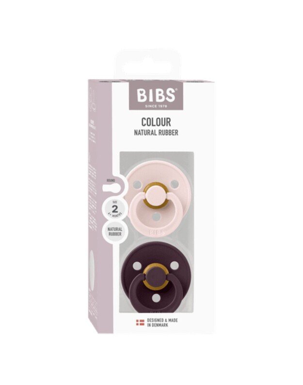 BIBS Colour čiulptukai Petal / Plum 6-18mėn, 2 vnt 4