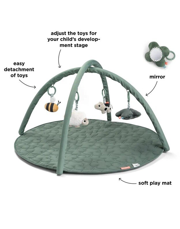 Done by Deer veiklos kilimėlis kūdikiui Tiny Farm, žalias 1