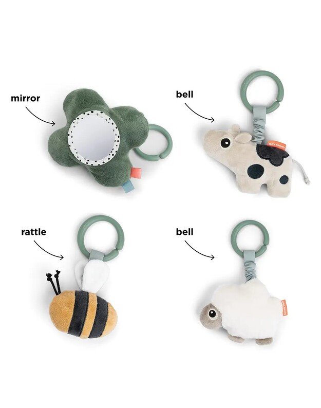 Done by Deer veiklos kilimėlis kūdikiui Tiny Farm, žalias 2