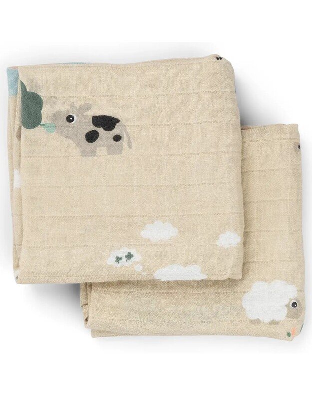 Done by Deer vystyklai - merliukai Tiny Farm, 2 vnt, smėlio spalvos 1