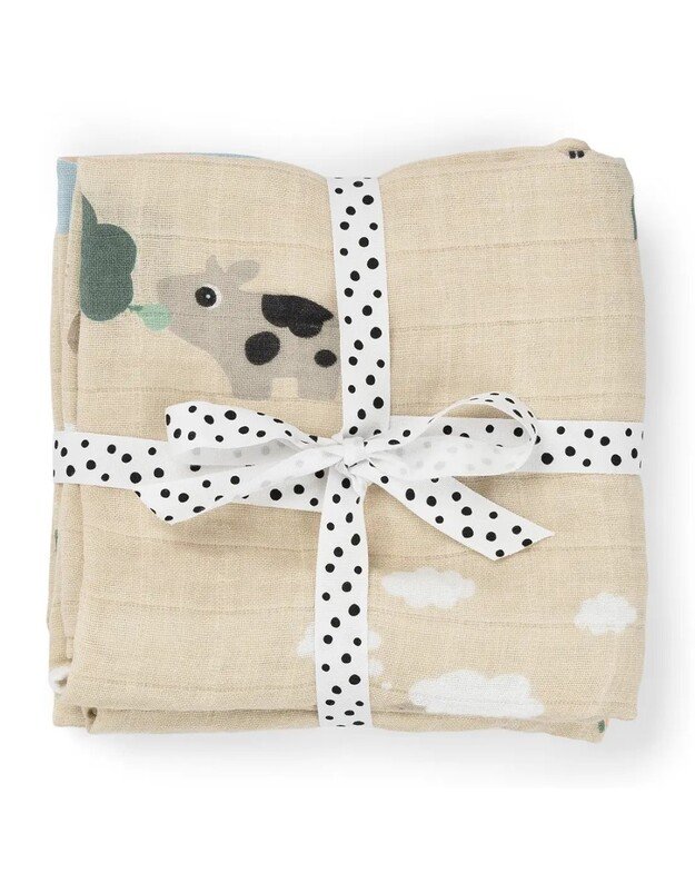 Done by Deer vystyklai - merliukai Tiny Farm, 2 vnt, smėlio spalvos