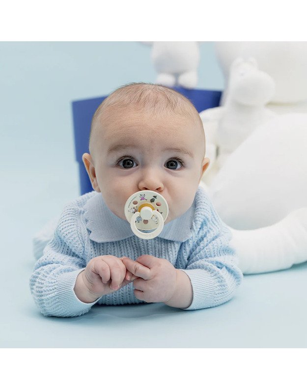 BIBS x Moomin Colour čiulptukai Friends - Ivory mix, 2 vnt, įvairių dydžių 3