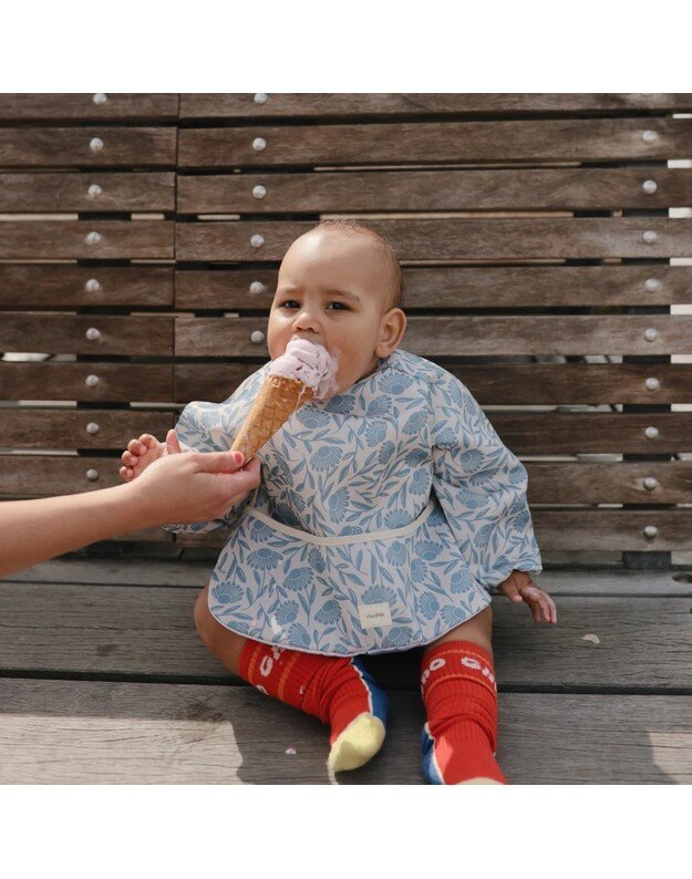 Mushie seilinukas su ilgomis rankovėmis Blue Flowers 2
