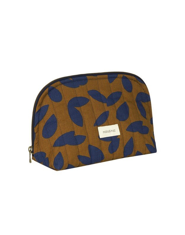 Nobodinoz vanity case PARIS-TOKYO BLUE LEAVES