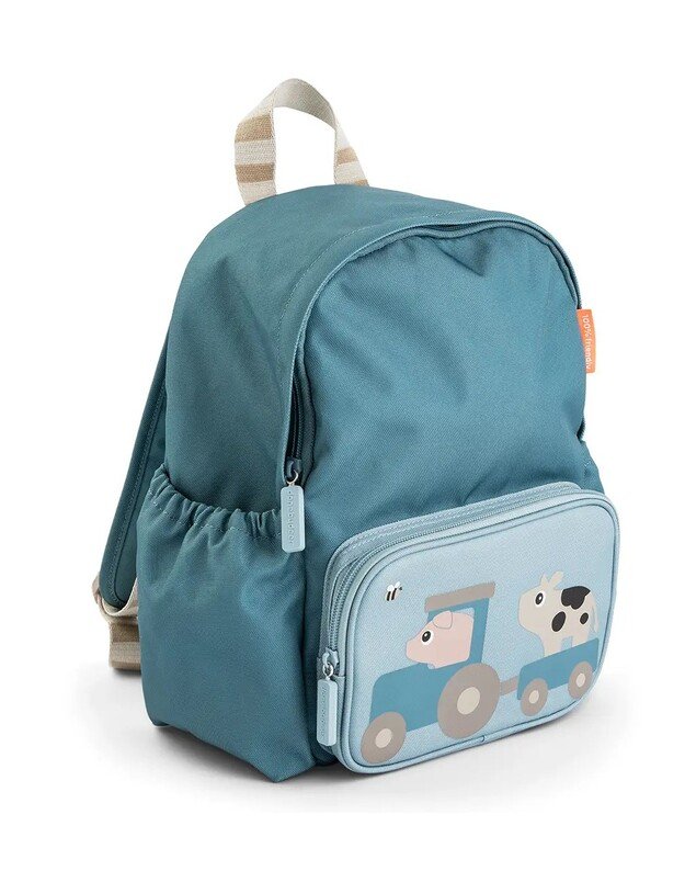 Done by Deer 7,5 l vaikiška kuprinė Tiny Farm, mėlyna