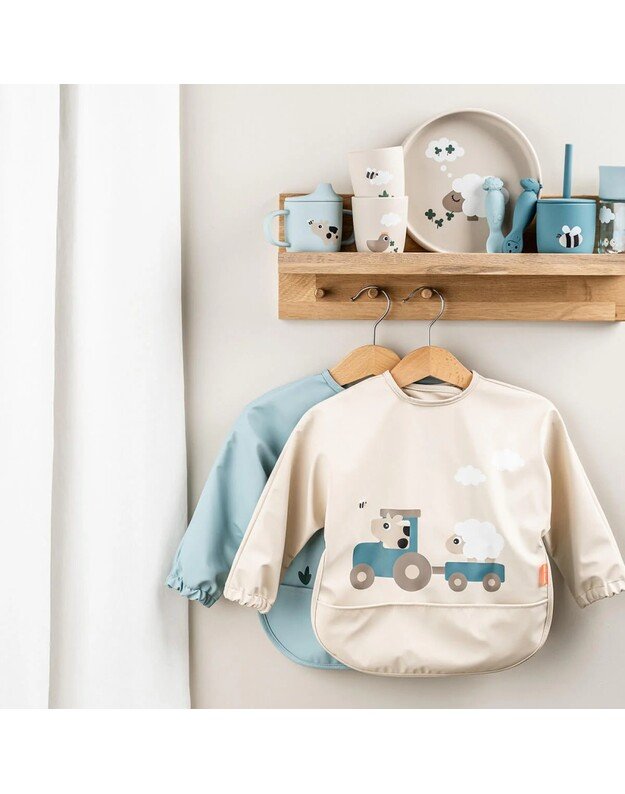 Done by Deer seilinukas su rankovėmis ir kišenėle Tiny Farm, smėlio spalvos