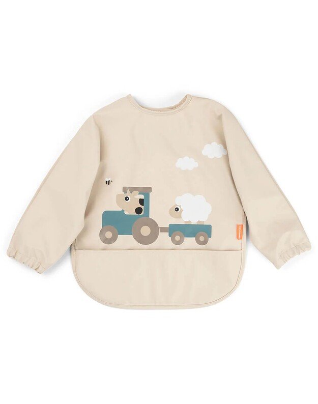 Done by Deer seilinukas su rankovėmis ir kišenėle Tiny Farm, smėlio spalvos