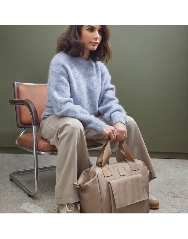 Elodie Details mamos rankinė Wide Frame Pure Khaki, chaki spalvos