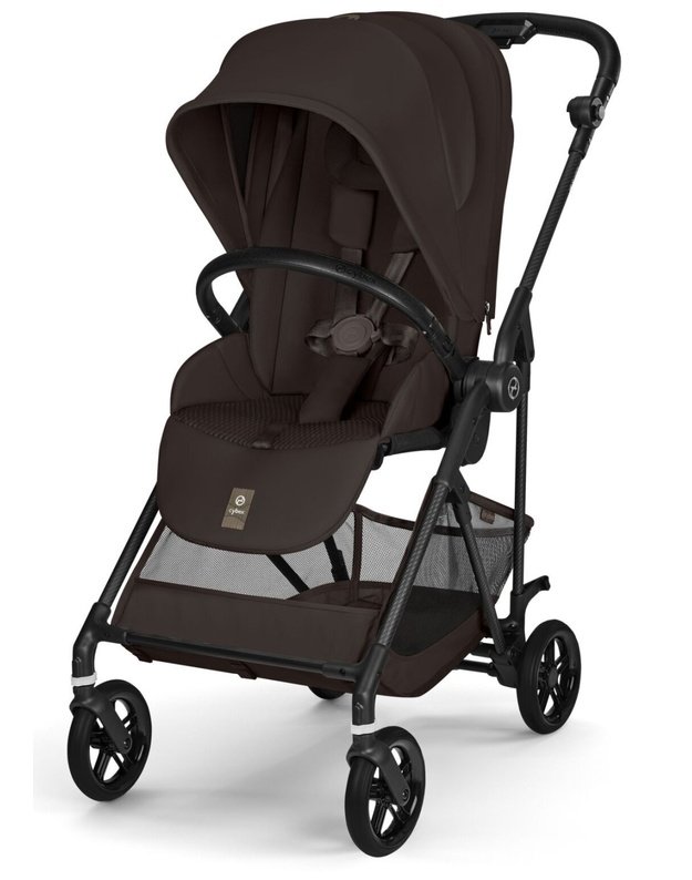 Cybex Melio Carbon vežimėlis Chocolate Brown, rudas