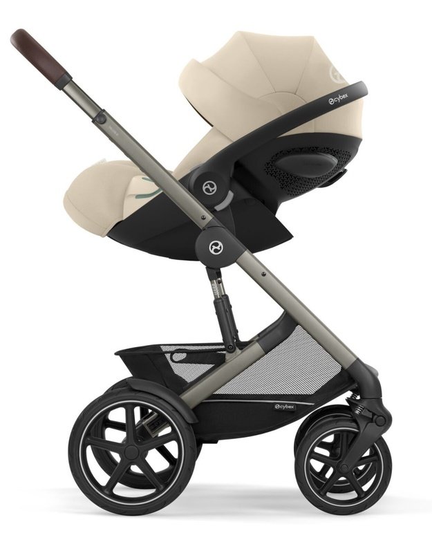 Cybex 2in1 vežimėlio komplektas Talos S LUX V2 TPE Almond Beige, smėlio spalvos