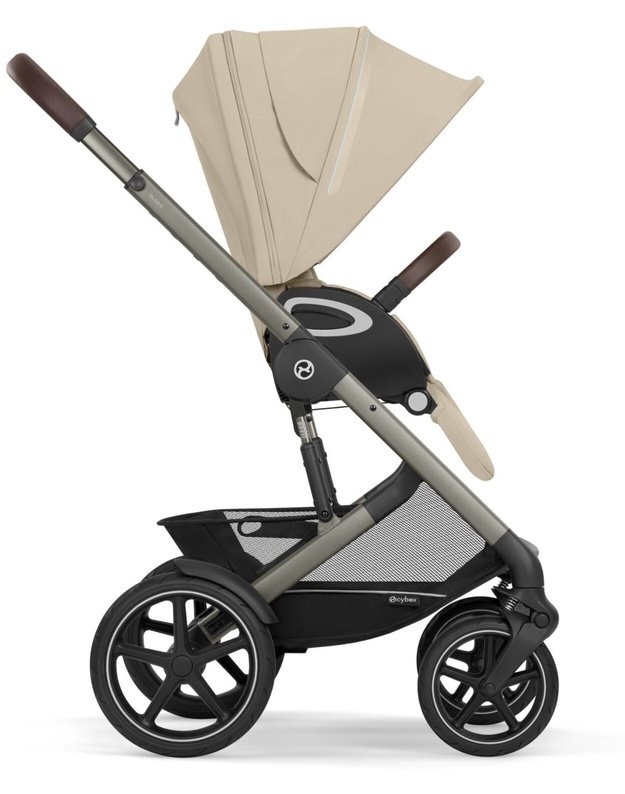 Cybex 2in1 vežimėlio komplektas Talos S LUX V2 TPE Almond Beige, smėlio spalvos