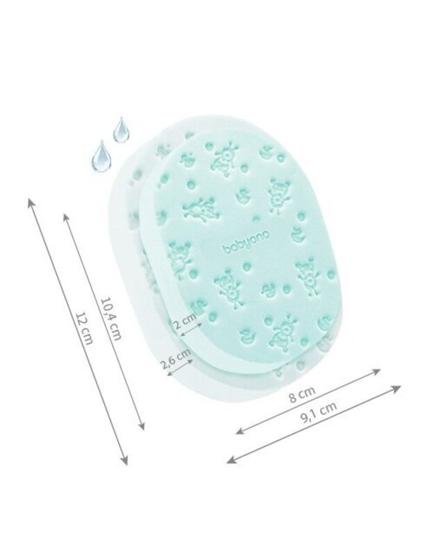 BabyOno minkšta kempinė kūdikiui, žalia 5