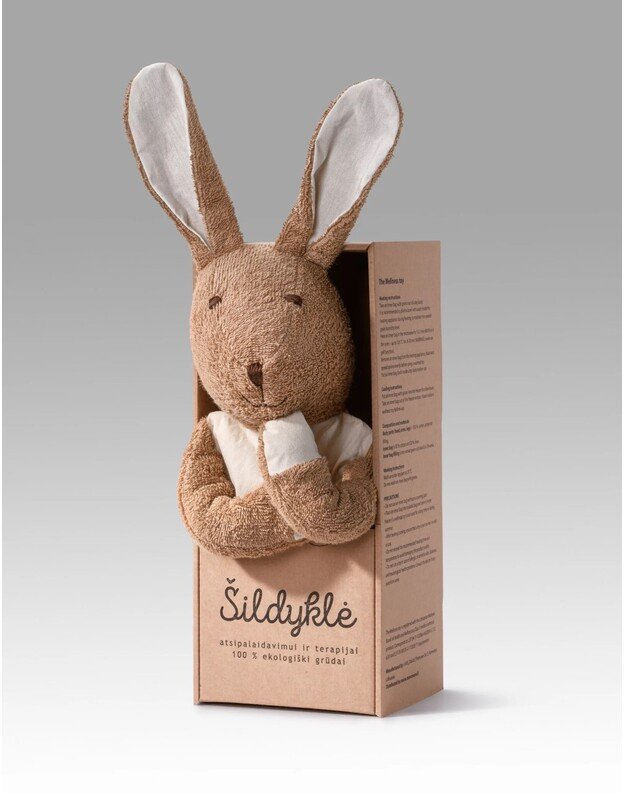 Manomano šildyklė - žaislas Kiškis Grūdas, įvairių spalvų 3