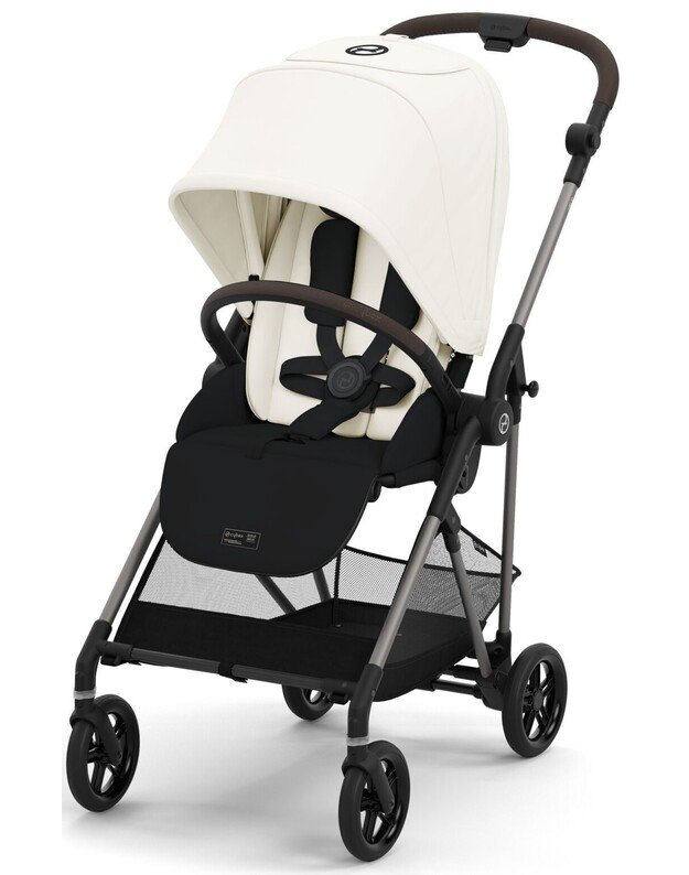 Vežimėlis Cybex Melio (2024) Canvas White, baltas