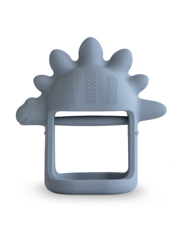 Mushie non-drop sensory teether Dino Tradewinds