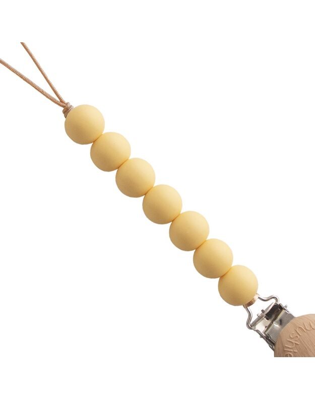 MUSHIE silikona māneklīša turētājs HALO Muted Yellow